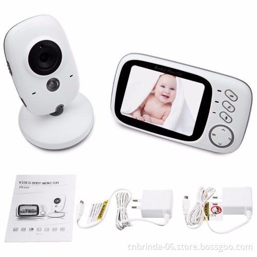 VB603 Video Baby Monitor 2.4G Wireless With 3.2 Inches LCD 2 Way Audio Talk Night Vision Surveillance Security Camera Babysitter